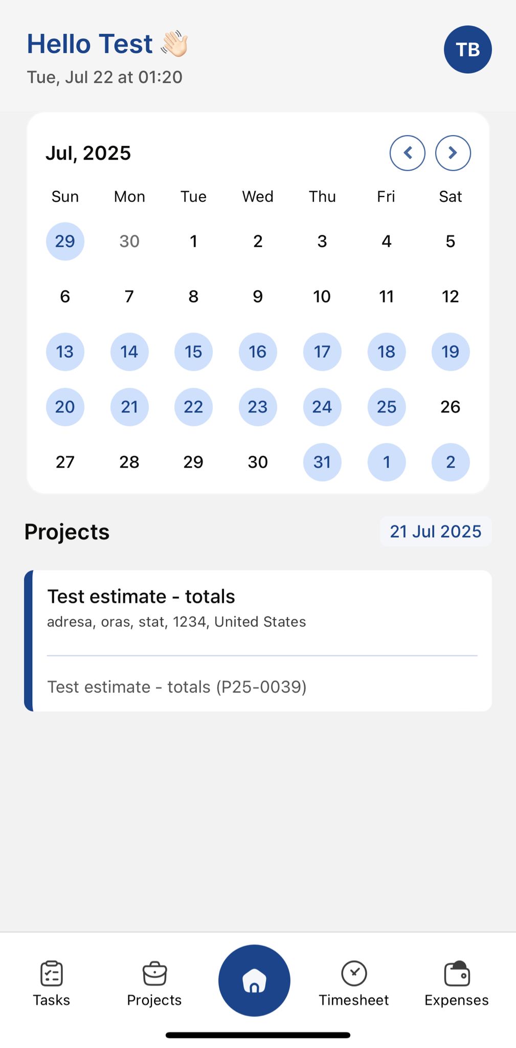 iOS App Screenshot 1